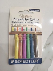 Calligraphy Pen Ink Refills 12/Pkg Colors 031901936327 - Picture 1 of 2