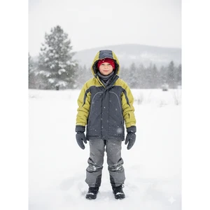 REI Jungen 3-in-1 Jacke mit herausnehmbarem Reißverschluss Fleecefutter Gr. XS 6/7 gelb  - Bild 1 von 13