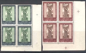 IVA_40. VATICANO. Bloques 1956 Centavos. Juego DEATH ST. JOHN. Sc. 214-215. MNH - Imagen 1 de 1