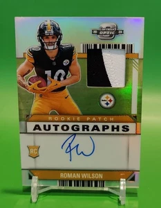 2024 Optic Conteers Roman Wilson Silver Prizm Rookie Patch On Card Auto /75 PGH - Bild 1 von 16