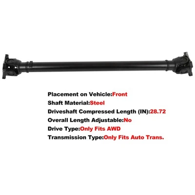 Conjunto de eje de transmisión delantero para BMW 528i xDrive F10 AWD 2014-2016 26208628043 Foto 1 de 4