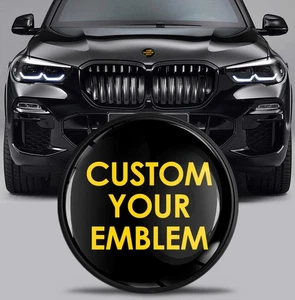 Custom 82 mm Emblem Compatible for BMW – Hood & Trunk Badge | EX - Picture 1 of 5