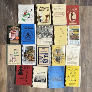 Regional Cookbooks Local Churches, Community, Recipes Spiral Bound Set Lot of 18 - Picture 1 of 7