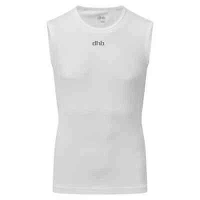 Dhb Women's Lightweight Mesh Sleeveless Baselayer - White - UK Size 14 - Image 1 of 4