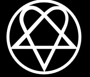 Him Heartagram Sticker, Decal, Music Car Band Laptop iPhone Truck Window Fun  - Picture 1 of 2