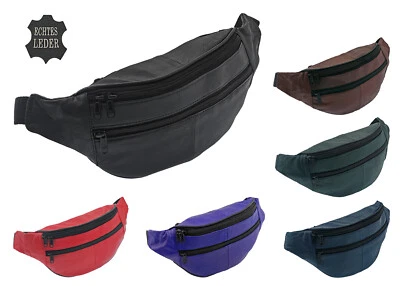 + Leder Bauchtasche Gürteltasche Hüfttasche Tasche Damen Herren Sport Freizeit - Bild 1 von 4