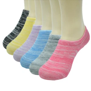 3-12 Pairs Womens Ankle Liner Galaxy Plain Invisible No Show Cotton Boat Socks - Picture 1 of 9