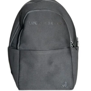 Zaino in neoprene nero marca Lucky manica da viaggio minimalista unisex casual - Foto 1 di 10