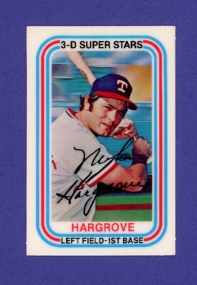 1976 Kelloggs 3-D Super Stars #51 MIKE HARGROVE - Rangers - Free Shipping - Image 1 of 2