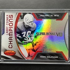 2016 Panini Larry Csonka 65/99 Certified Champions Red Holo No.12 Dolphins RB