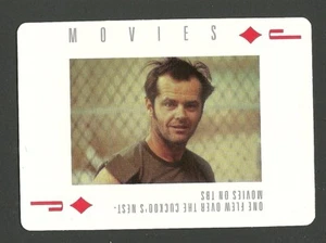 Jack Nicholson TBS One Flew over the Cuckoo's Nest Movie Actor Film Playing Card - Picture 1 of 1