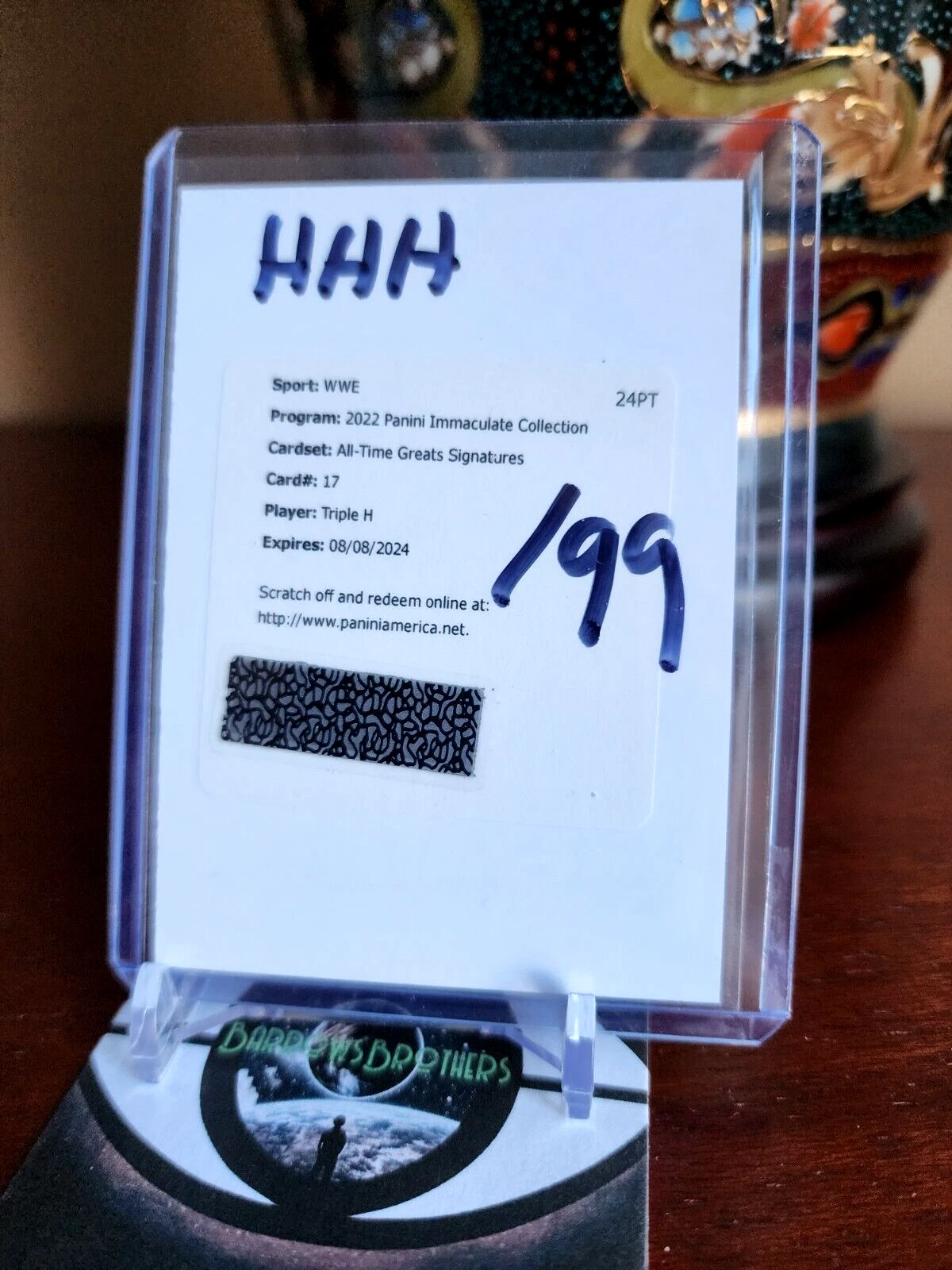 Triple H 2022 Panini Prizm Immaculate WWE ALL-TIME GREAT SIGNATURES AUTO /99 HHH