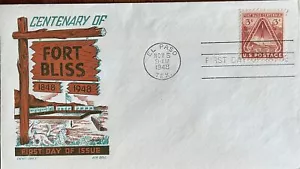 Cachet Craft Ken Boll 976 Fort Bliss US First Space Stamp El Paso, Texas - Bild 1 von 1