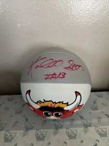 Kendall Gill #13 Autographed Mini Chicago Bulls Basketball - Picture 1 of 4