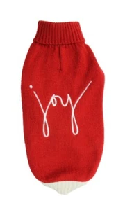Ellen DeGeneres Red Christmas "Joy" Dog Pet "Love" Sweater Red Size XL - Picture 1 of 12
