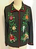 B.P. Design Black Christmas Sweater Womens Size S Ugly Cardigan Beads  1022