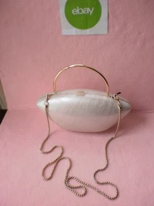 NWT ZARA AUTHENTIC WHITE PEARL BEAD-SHAPED MINAUDIÈRE PURSE BAG 6131/110 - Picture 1 of 5