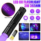 365nm UV Ultra Violet LED Flashlight Blacklight Lamp Pet Stains Inspection