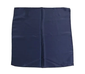 DOLCE & GABBANA Scarf Blue 100% Silk Square Men Handkerchief 30cm x 30cm $150 - Picture 1 of 4