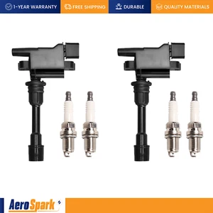 Bobina de encendido y bujía de iridio para 2001-2003 Mazda Protege Protege5 L4 UF407 - Imagen 1 de 6