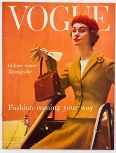 Vernier STEMP Dylan Thomas VOGUE August 1955 70th birthday gift MARIGOLD Corsets - Picture 1 of 11