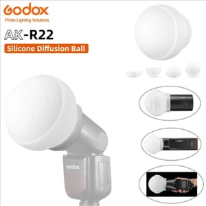 Godox AK-R22 Collapsible Silicone Diffuser Dome For AD100PRO V1 V1Pro V100 Flash - Picture 1 of 19
