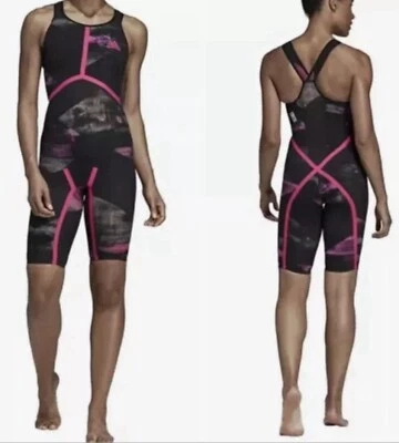 Adidas Adizero Freestyle Mujer Traje de Baño FS CB Negro Rosa Talla 20 $469 NUEVO Foto 1 de 4