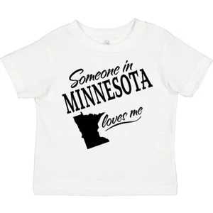 Inktastic Someone In Minnesota Loves Me Toddler T-Shirt Home Family Grandparents - Picture 1 of 9