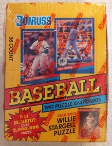 1991 Donruss Series 1 Baseball sealed wax box - 36 packs MLB - Bild 1 von 5