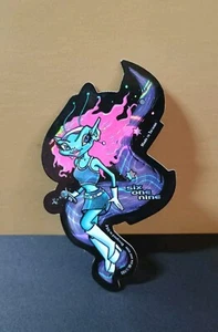 Vintage Stickers Alien Girls Prism Vending Machine Sticker CEI 619 Konica VTG - Picture 1 of 6