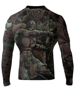 Raven Fightwear Men's Berserker BJJ MMA Rash Guard  - Picture 1 of 3