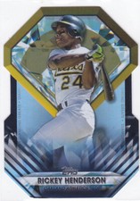 Rickey Henderson 2022 Topps Diamond Greats Die Cuts #DGDC-20 Black /299 A's