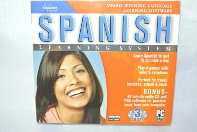 Encore Spanish Learning System - 3 PC Windows and Mac CD-ROM Set -New-Sealed- - Image 1 of 4