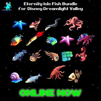 🐟 Eternity Isle RIT Fish Bundle for Disney Dreamlight Valley ❇️ ONLINE ❇️ 🐟 - Image 1 of 2