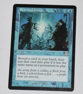 RETRACED IMAGE Blue Mythic TORMENT Sorcery MAGIC GATHERING CARD - Image 1 of 4