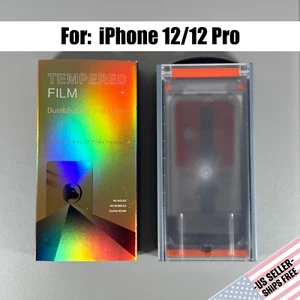 FUNCAT Screen Protector for iPhone 12/12 PRO: 1x HD Clear Glass w/ Install Tray - Picture 1 of 12