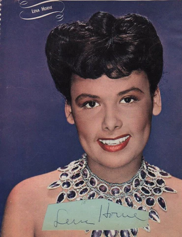 Lena Horne Signed Autograph Page Cut Cover