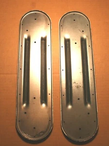 Henderson KJ Footboard Plate Set of 2 (Drilled for Mat Rivets) - Antique Repro - Picture 1 of 5