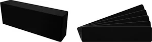 (100) 12" Record Shelf Index Divider Cards - 3"x13-3/4" - Black HEAVY DUTY 60mil - Picture 1 of 2