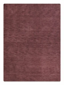 Eco-Friendly Hand Knotted Loom Wool Area Rug Solid Purple BBH Homes BBL00111L002 - Picture 1 of 187