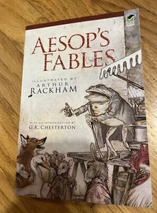 Aesop's Fables Paperback Book Illustration By Arthur Rackham 2009 Printing - Imagen 1 de 12