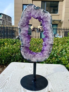 11.4LB - Lavender Agate Amethyst Slice - Spiritual Crystal Specimen - Gift - Picture 1 of 13