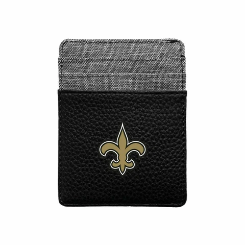 NEW ORLEANS SAINTS PEBBLE FRONT POCKET WALLET THIN/FLAT LICENSED Cover