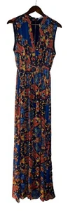Alice + Olivia Marianna Kaleidoscope Print Floral Garden Maxi Dress Women 12 - Picture 1 of 9