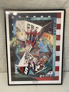 Sept 11th "Heroes Day" Patriotic Theme Signed-Marc Dull Ltd Ed - Picture 1 of 7