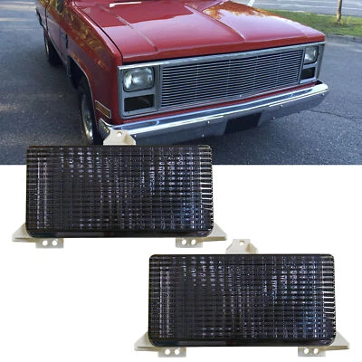 Luces de estacionamiento de señal de giro delanteras para camioneta Chevrolet GMC carcasa humo Foto 1 de 4