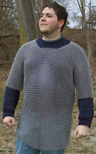 Medieval Aluminium Chainmail Shirt Butted Roman Knight Chain Mail Armour XL Size