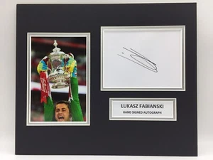 RARE Lukasz Fabianski Arsenal Signed Photo Display + COA AUTOGRAPH - Picture 1 of 3