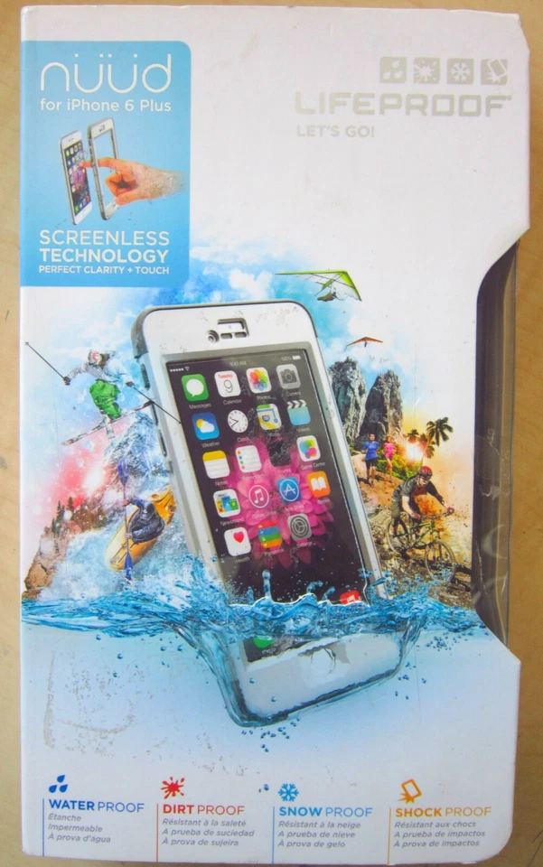 Lifeproof  NUUD Case 77-51306 White/Gray for iPhone 6 Plus     - Image 1 of 4