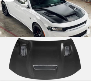 Fits 2015 - 2023 Dodge Charger SRT Hellcat Redeye Widebody Style Hood Aluminum - Picture 1 of 8